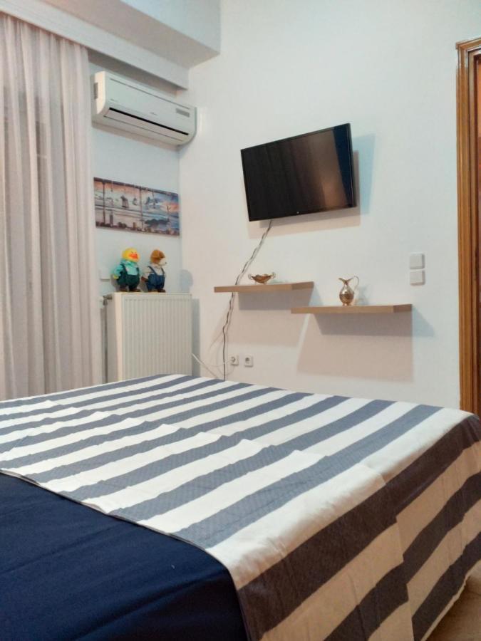 Blue & White Maisonette Over The Sea Near Sounio Sounion Exterior foto